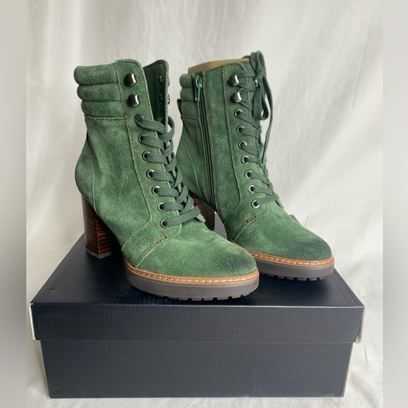 Naturalizer Women's Callie2 Spruce Green Lace Up Ankle Boot Size 5M - Picture 4 of 11